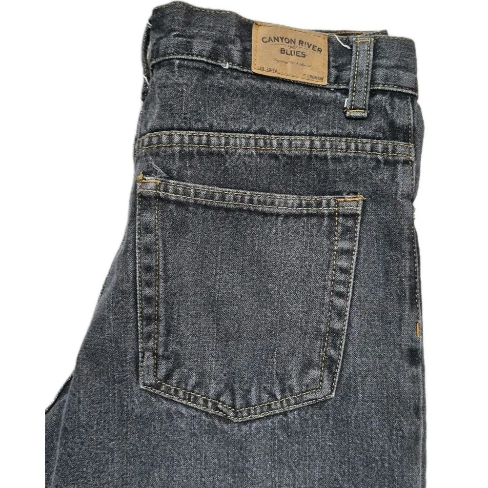 Vintage Boys Canyon River Blues Boys Juniors Black Jeans Size 14 Regular Fit